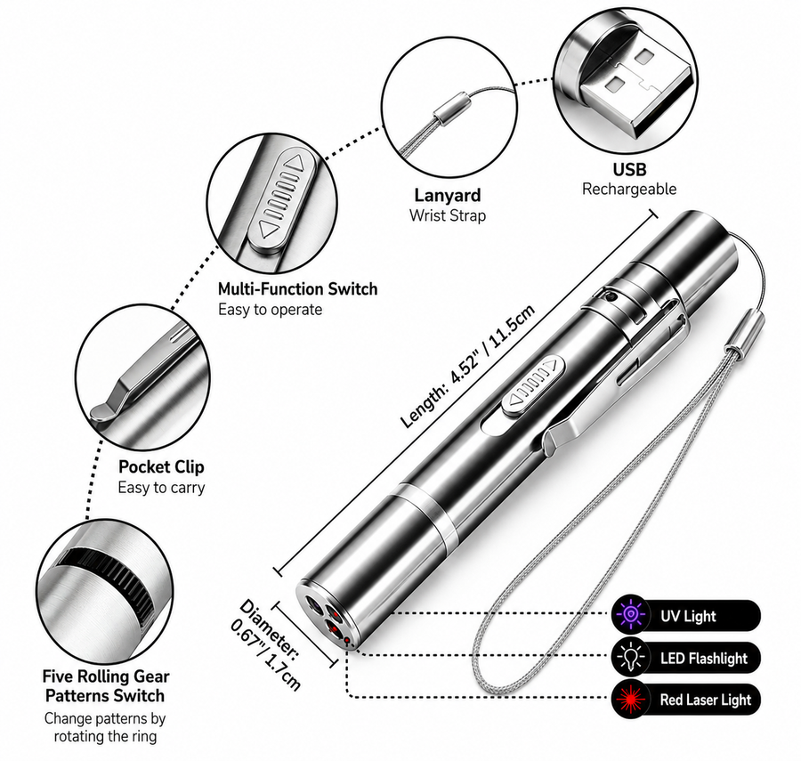 Product dimensions diagram