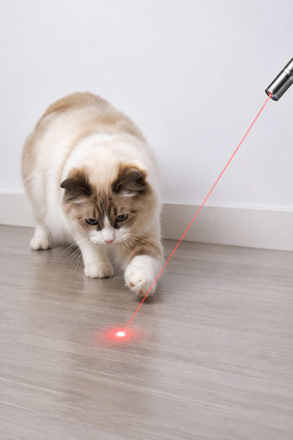 Interactive LED Cat Laser